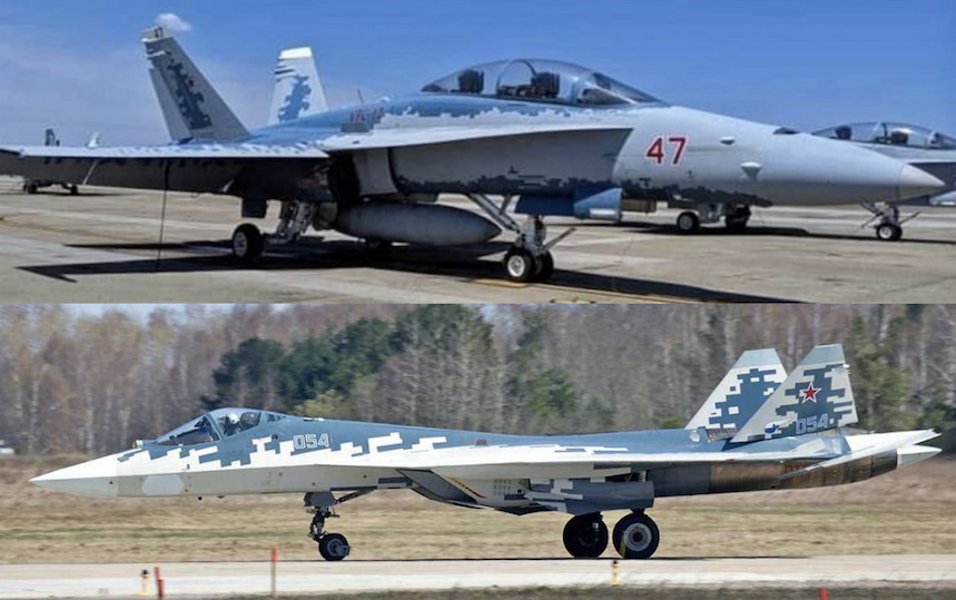 U S Aggressor Jets Adopt Su 57 Paint Scheme To Mimic New.
