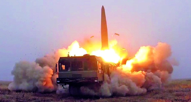 Lanzamiento del misil balístico Iskander