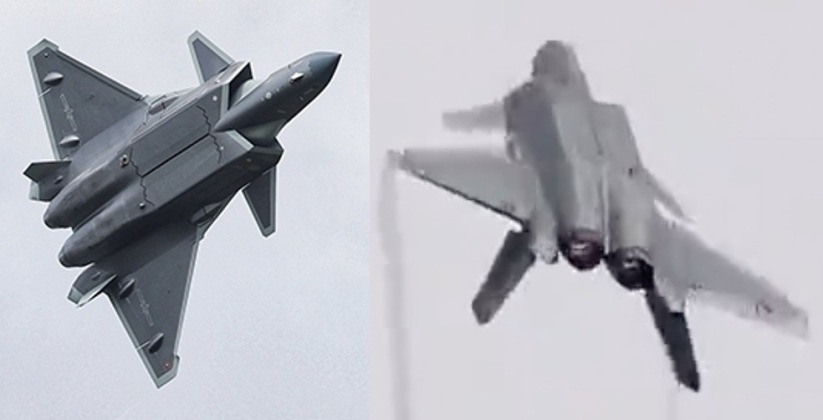 J-20 Fighters Manoeuvre at Changchun Open Day 
