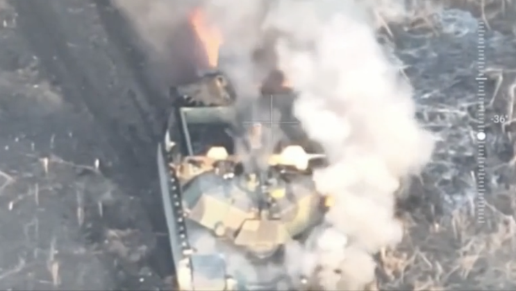 Ukrainian Abrams Tank Destroyed Near Avdiivka