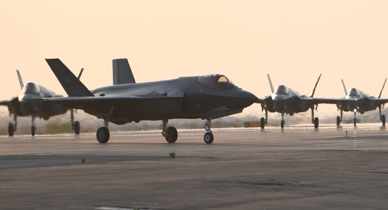 Máy bay F-35 của Không quân Mỹ tại căn cứ không quân Al Dhafra, UAE