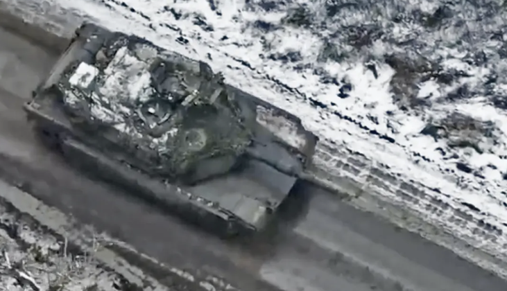 Ukrainian Abrams Tank Deployed Near Avdiivka