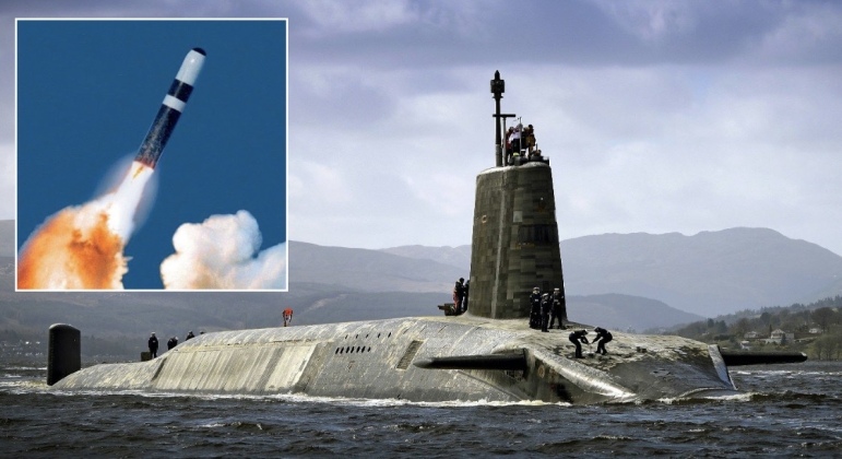 British Vanguard Class Submarine and Trident II Ballistic Missile
