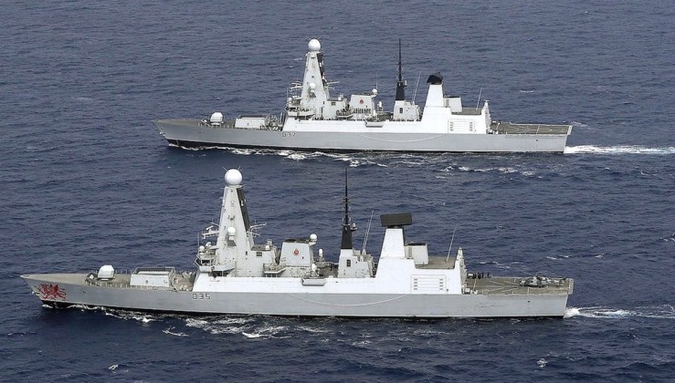 British Royal Navy Type 45 Destroyers