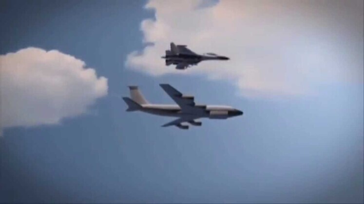 Kaliningrad Su-27 Intercepts U.S. Air Force RC-135