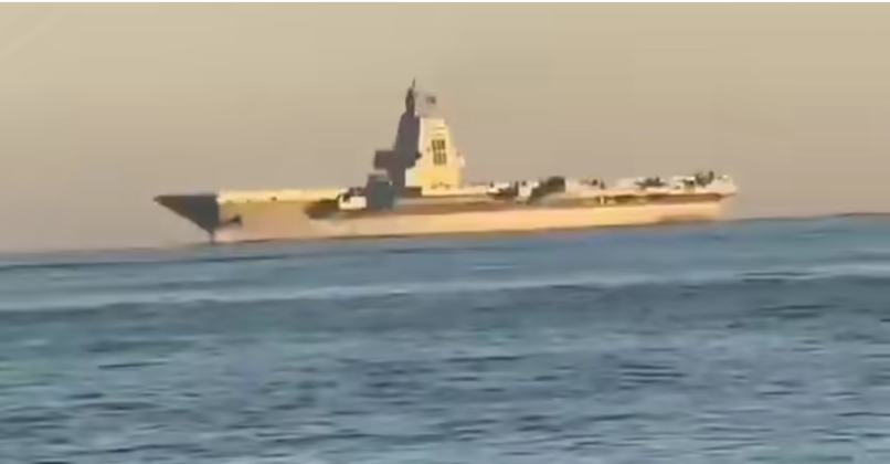 Chinese Supercarrier Makes First Transit Through Taiwan Strait During Sea Trials