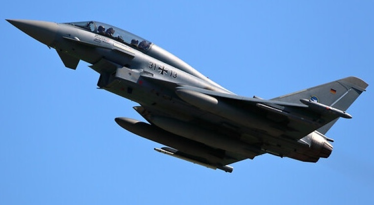 German Air Force Eurofighter - A Fourth Generation Aircraft Developed Jointly with the United Kingdom and Italy