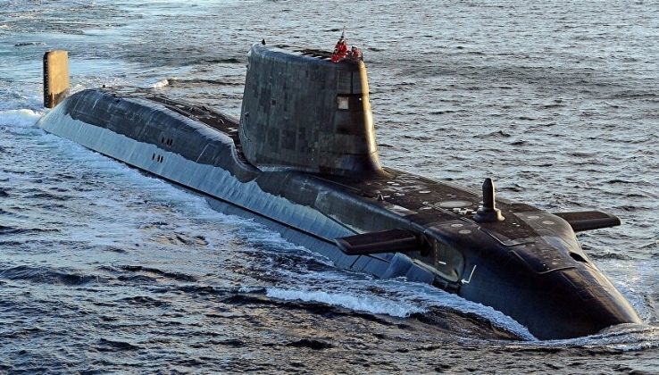 British Royal Navy Astute Class Nuclear Attack Submarine