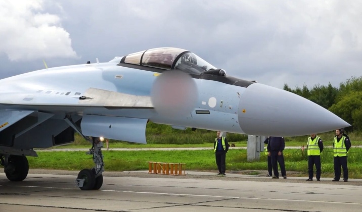 Su-35 Air Superiority Fighter From the Latest Production Batch