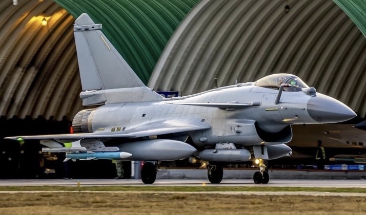 Chinese PLA Air Force J-10C with PL-15 Missile
