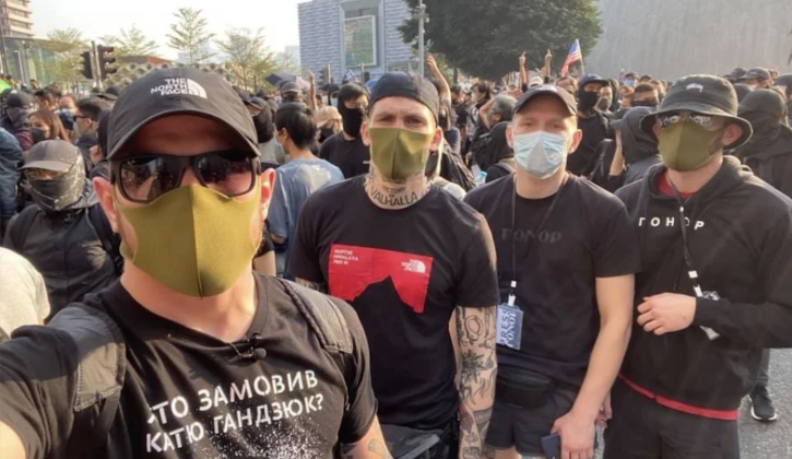 Ukrainain Paramilitaries Participate in Hong Kong Riots