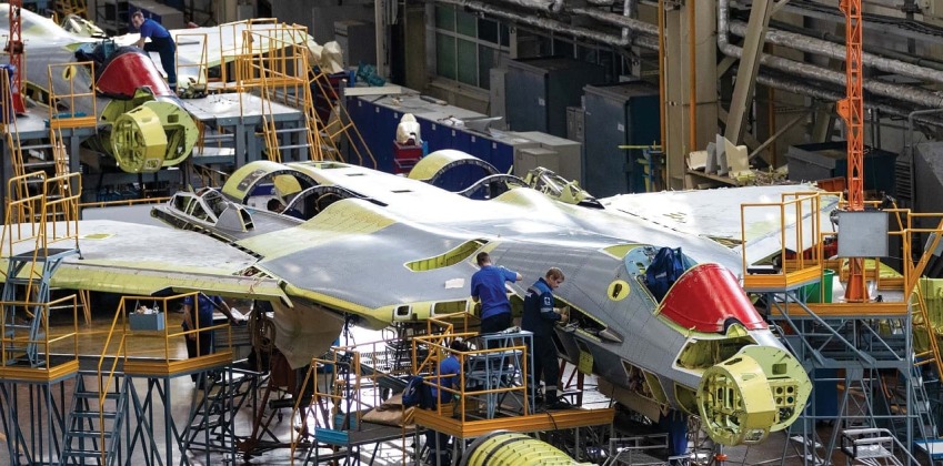 Su-57 Production at the Komsomolsk-on-Amur Aircraft Plant