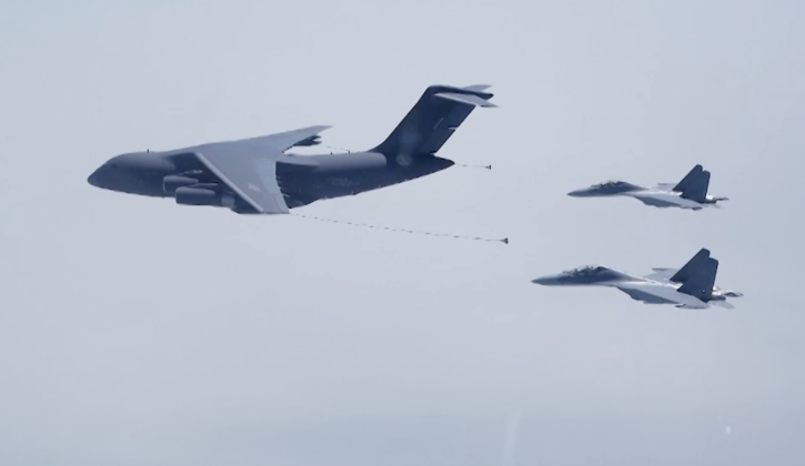 Chinese J-16 Fighters Train For Long Range High Intensity Missions: Aerial Refuelling Extends Reach to Second Island Chain
