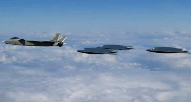 GCI Image of J-20 Commanding Formation of GJ-11 Fighters