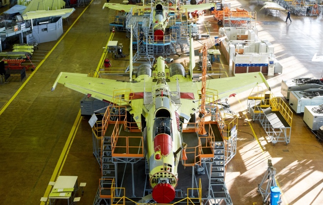 Su-35 Production at the Komsomolsk on Amur Aircraft Plant