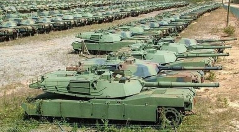 Cold War Era U.S. Army Abrams Tanks