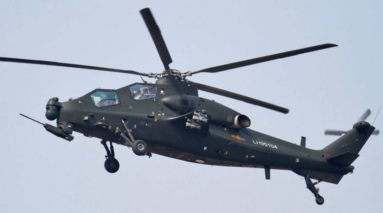 Chinese PLA Air Force Z-10 Attack Helicopter