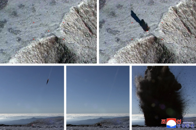 Hypersonic Glide Vehicle Striking Targets in Snowy Mountains During October 22 Test Hypersonic Glide Vehicle Striking Targets in Snowy Mountains During October 22 Test
