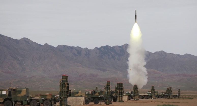 Missile Launch During Exercises Involving HQ-9B Systems Missile Launch During Exercises Involving HQ-9B Systems