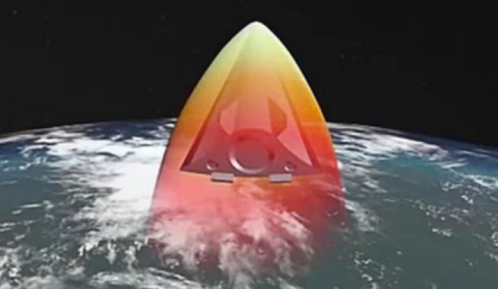 Hypersonic Glide Vehicle in Flight - Artwork