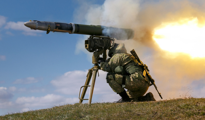 Kornet Anti-Tank Missile Launch