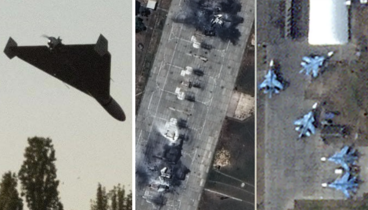 Kamikaze Drone and Russian Airbases After Ukrainian Strikes