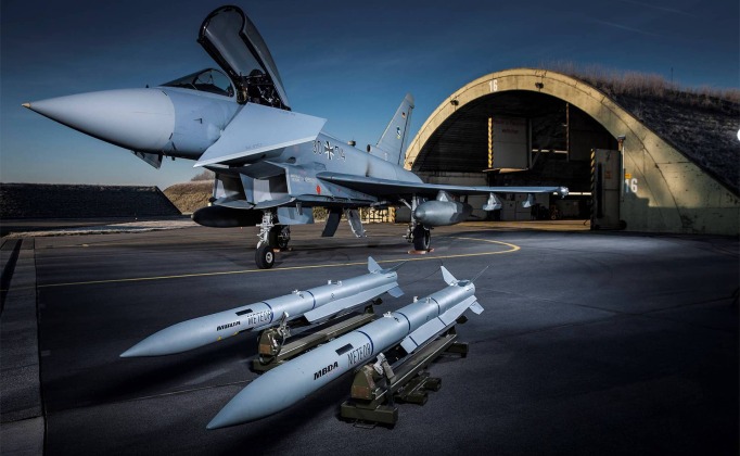 German Eurofighter with Meteor Missile Prototypes