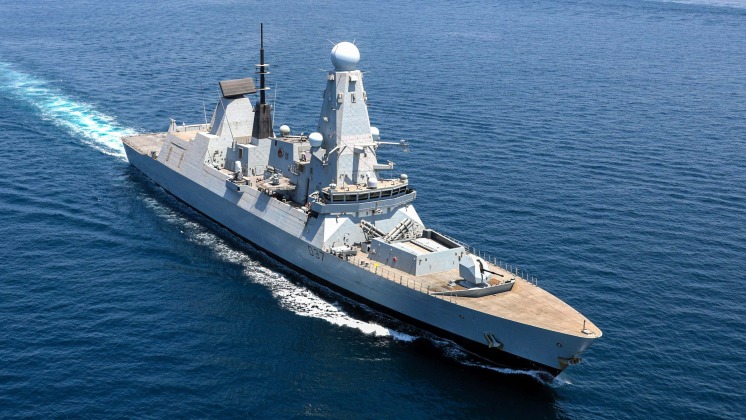 British Royal Navy Type 45 Class Destroyer