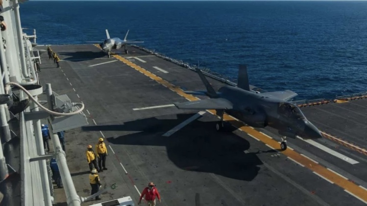 Marine F-35B Fighters Operate From USS Boxer on December 5