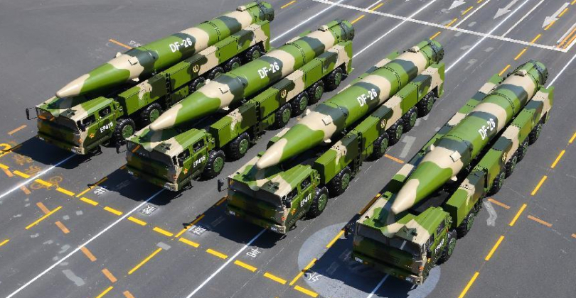 Chinese PLA Rocket Force DF-26 Ballistic Missiles