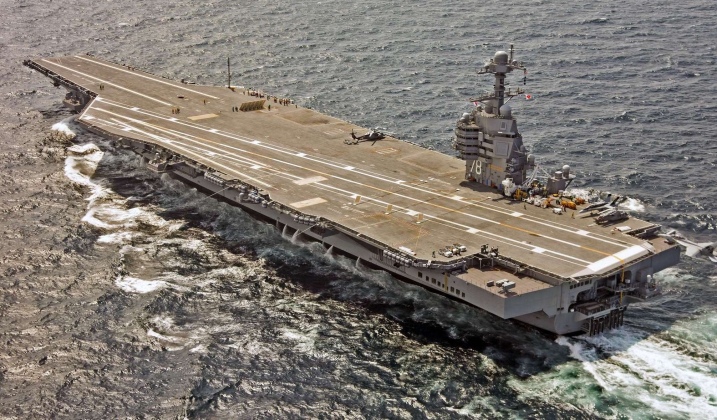 U.S. Navy Supercarrier USS Gerald Ford