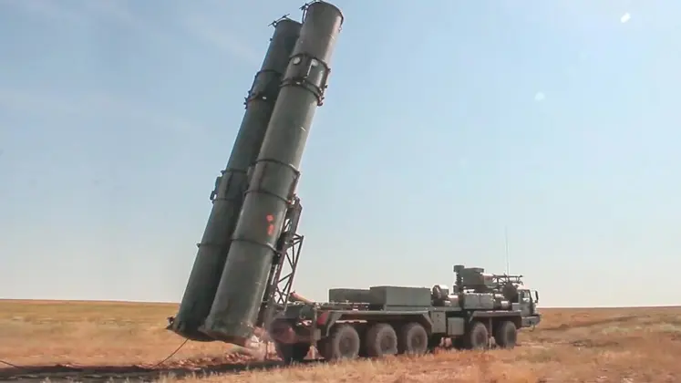 Surface-to-Air Missile Launcher From S-500 Air Defence System