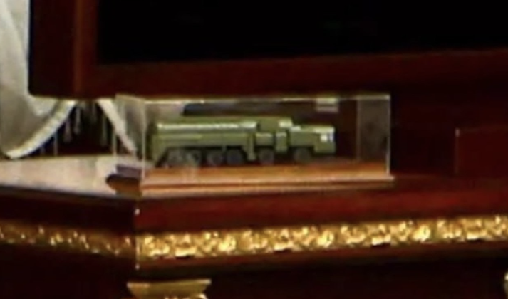 Model of Oreshnik Missile on the Desk of Belarusian President Lukashenko