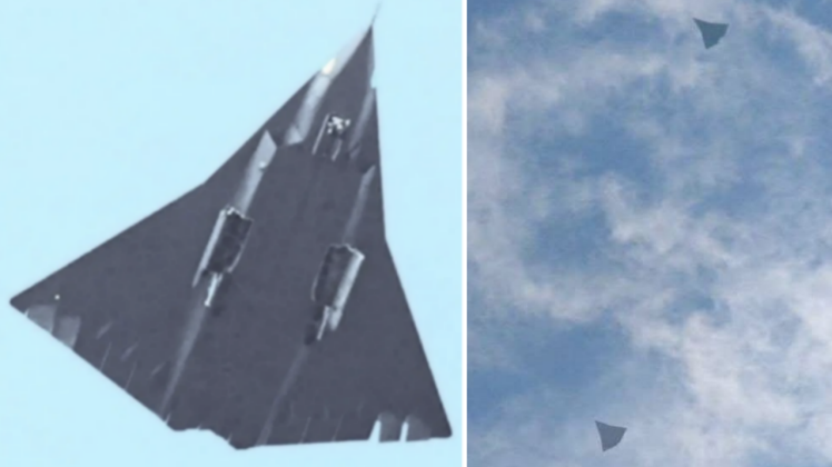Chengdu Ultra-Heavy Sixth Generation Fighter Prototype and Two Fighters in Formation