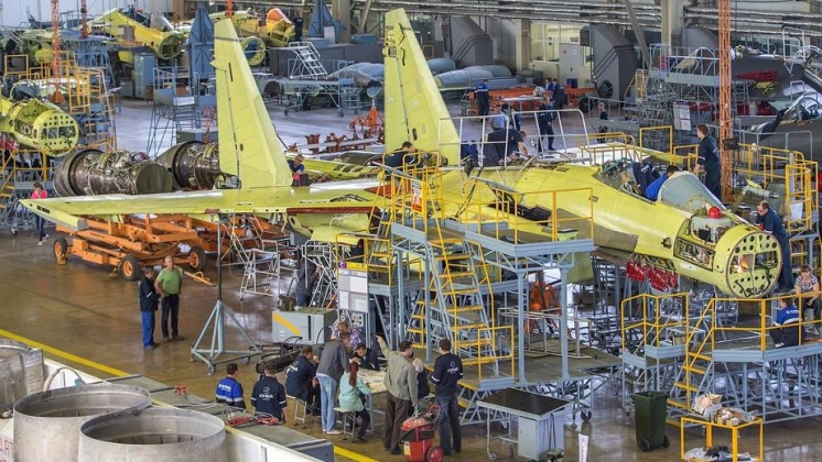 Su-35 Production at the Komsomolsk on Amur Aircraft Plant