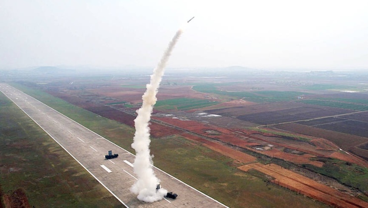Launch of Pyoljji-1-2&nbsp;Surface-to-Air Missile