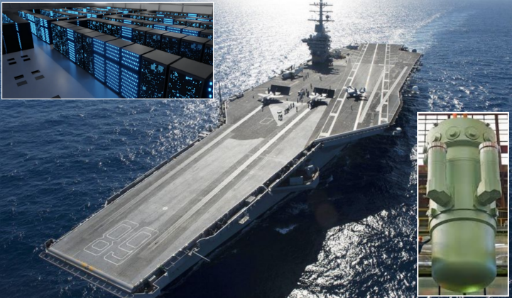 Plan to Reuse Nimitz Class Aircraft Carriers’ High Output Nuclear Reactors to Power AI Boom Pitched By Texas Firm