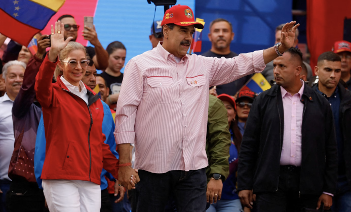 Venezuelan President Nicolas Maduro and Supporters Venezuelan President Nicolas Maduro and Supporters