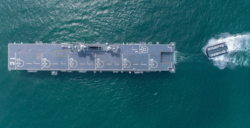 Chinese Helicopter Carrier and Type 055 Heavy Destroyer Conduct ...