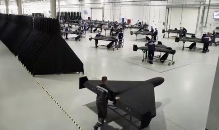 Russian Geran-2 Single Use Drone and Production Facility - A License Produced Variant of the Iranian Shahed 136