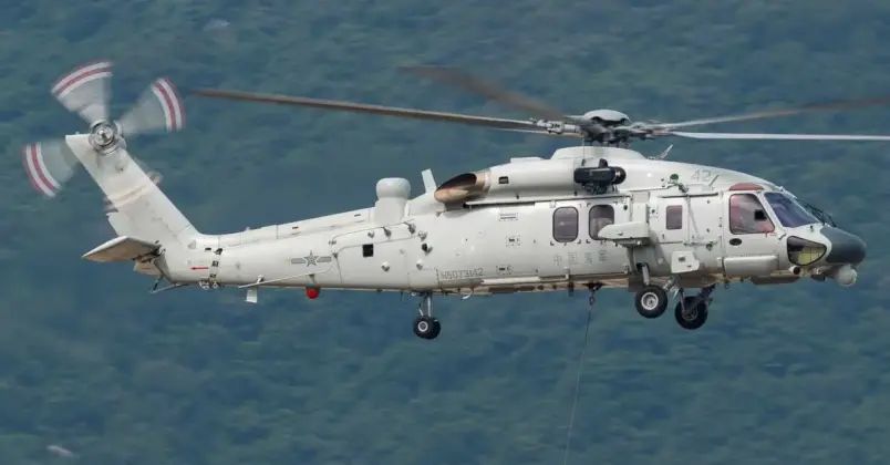Chinese PLA Navy Z-20F Anti-Submarine Warfare Helicopter