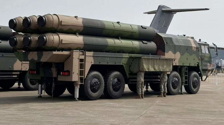 Launcher From Chinese PLA HQ-19 Anti-Ballistic Missile System Launcher From Chinese PLA HQ-19 Anti-Ballistic Missile System