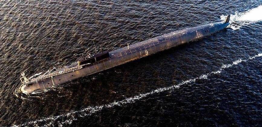 Russian Navy Borei Class Nuclear Powered Ballistic Missile Submarine