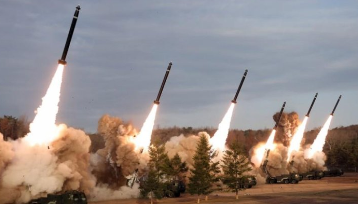 World’s Longest Ranged Rocket Artillery Demonstrated in North Korean Exercises