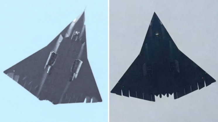Chinese Ultra-Long Range Sixth Generation Fighter First (left) and Fourth Flight Prototypes