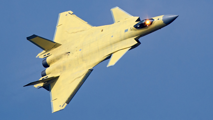 Chinese J-20 Fifth Generation Fighter From the First Serial Production Batch in 2016