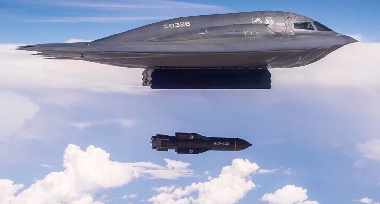 B-2 Spirit Drops GBU-57 Bomb During Testing