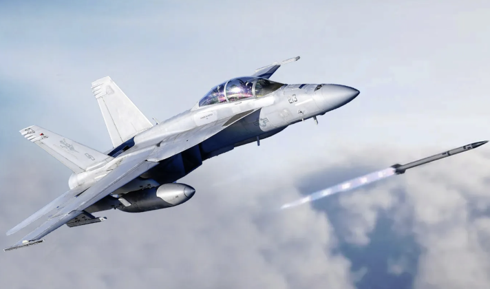 F-18F Fires AIM-260 Missile - Artwork