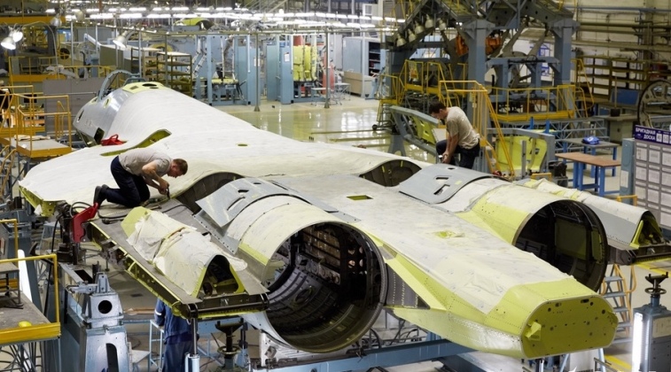 Su-57 Production at the Komsomolsk-on-Amur Aircraft Plant