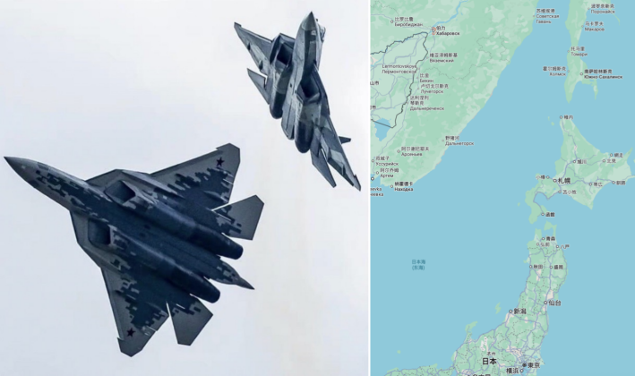 Su-57 Fighters and the Khabarovsk Region (highlighted in red)